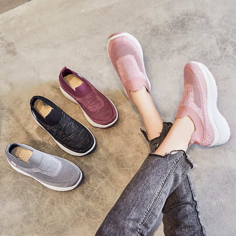 Women's shoes 2025 Autumn New Export women's shoes wholesale insole height-increasing shoes breathable thick-soled sports shoes for women Specification drawing