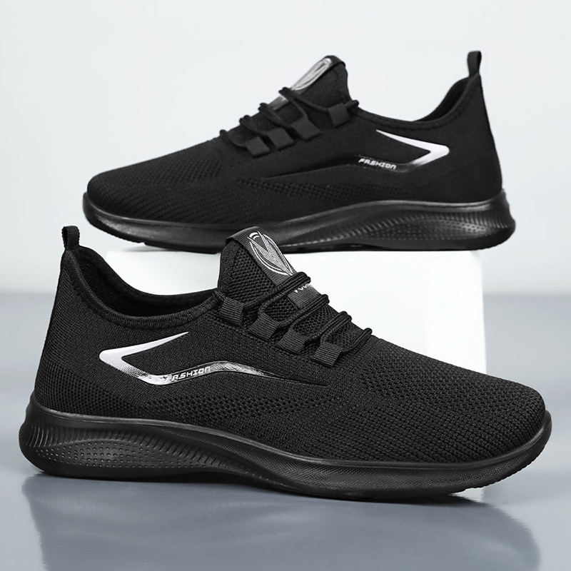 Direct sales and wholesale of breathable and casual men's sports shoes for summer, including fiber-woven soft-soled shoes for men details Picture