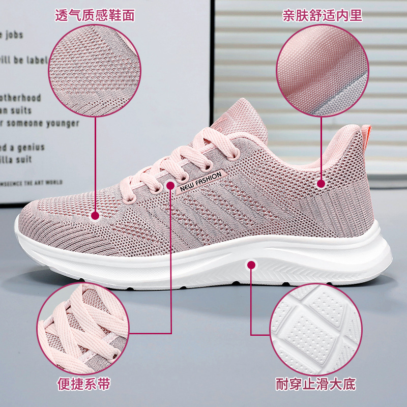 Kangtai Shoe Factory's running shoes 2025 Spring and Autumn single shoes cross-border distribution Korean version soft-soled casual breathable sports shoes for women Application Scenario