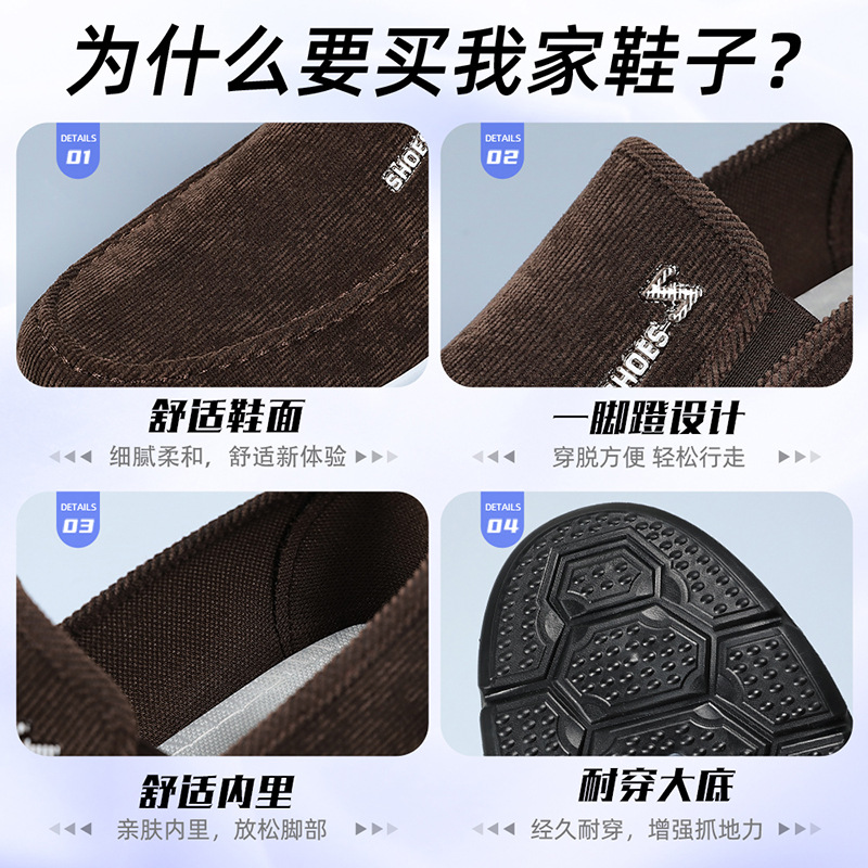 Men's shoes 2025 Autumn New style distribution Men's shoes, casual canvas shoes, one-foot dad shoes, comfortable single shoes wholesale Application Scenario