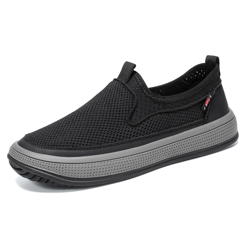 Men's shoe Network's autumn new solid color versatile single shoes, breathable, soft-soled, non-smelly, lightweight and casual shoes, cross-border wholesale Item Picture