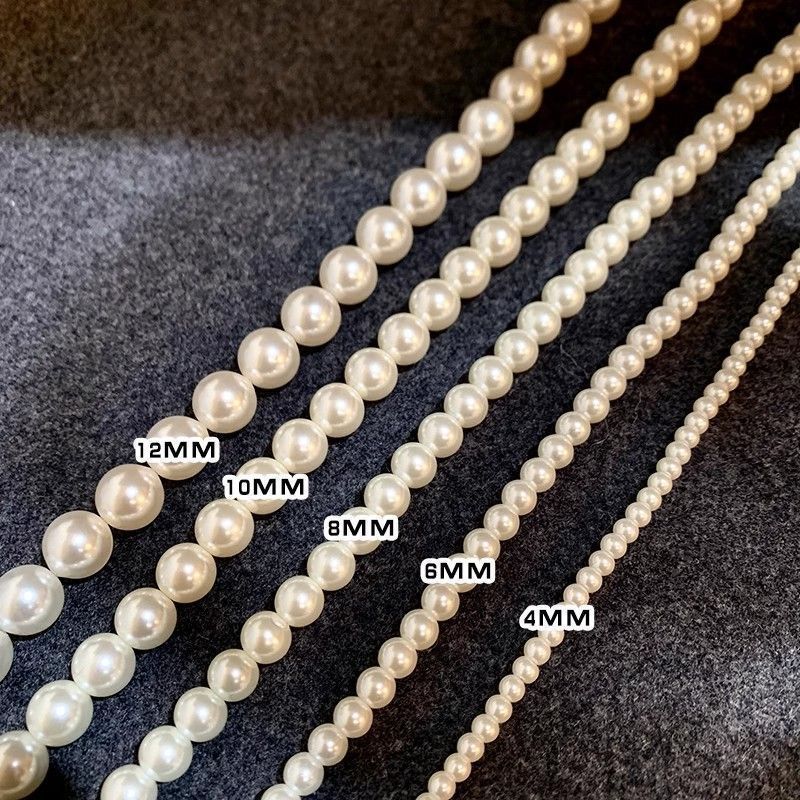 Shi Family Pearl Necklace, a high-quality imitation pearl necklace for the general public, with a light luxury design and a perfect round 2025 new style. It's a versatile bestseller detail image 11