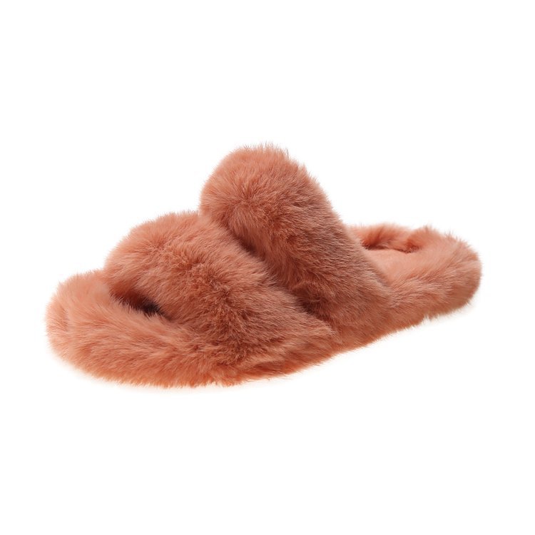 The popular "MAO MAO Slippers" for women's outdoor wear in the autumn and winter of 2025 are new flat cool slippers for women's indoor use Item Picture
