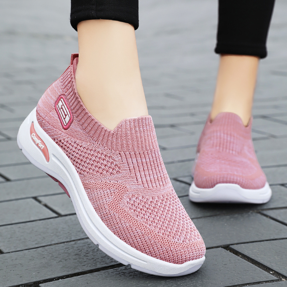 Women's Shoes 2025 Autumn new style single shoes, soft-soled lazy shoes, cross-border wholesale, casual and breathable mom shoes details Picture