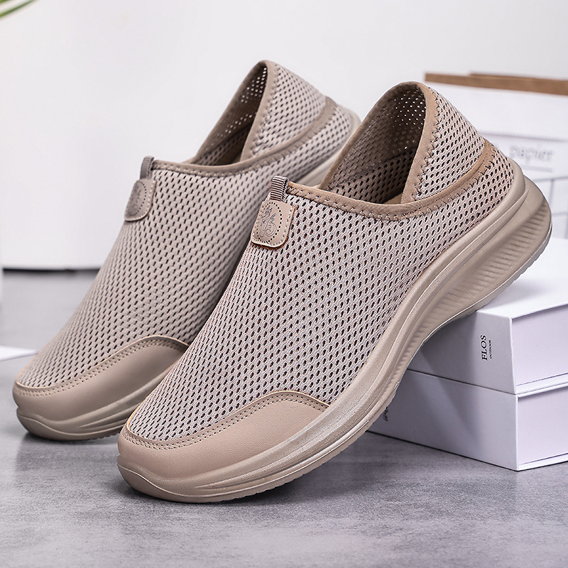 New men's shoes for mosquito repellent cross-border delivery, a pair of old Beijing cloth shoes, breathable, casual and comfortable, couple dad shoes details Picture