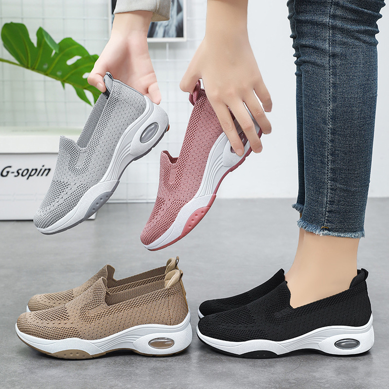 Shoes Women 2025 Autumn New Single shoes, casual, breathable, cross-border women's shoes, fitness walking sports shoes for middle-aged and elderly mothers Specification drawing
