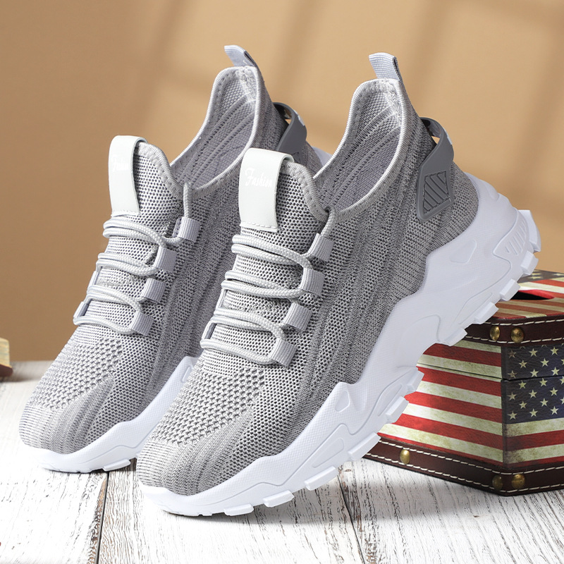 Women's shoes, versatile autumn new casual breathable single shoes, cross-border trade thick-soled sports shoes, women's running shoes Specification drawing