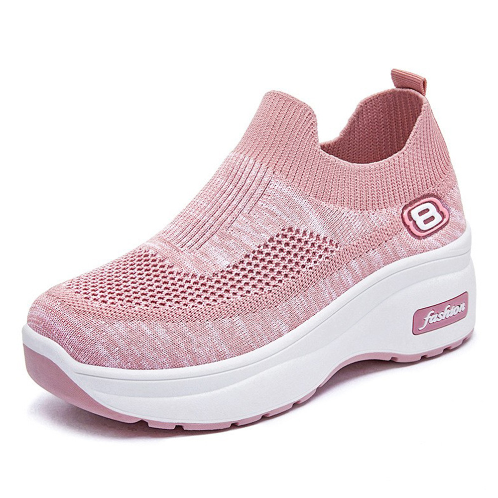 Custom-made women's shoes for autumn, wholesale of new foreign trade women's shoes, insole height-increasing shoes, breathable thick-soled sports shoes Item Picture