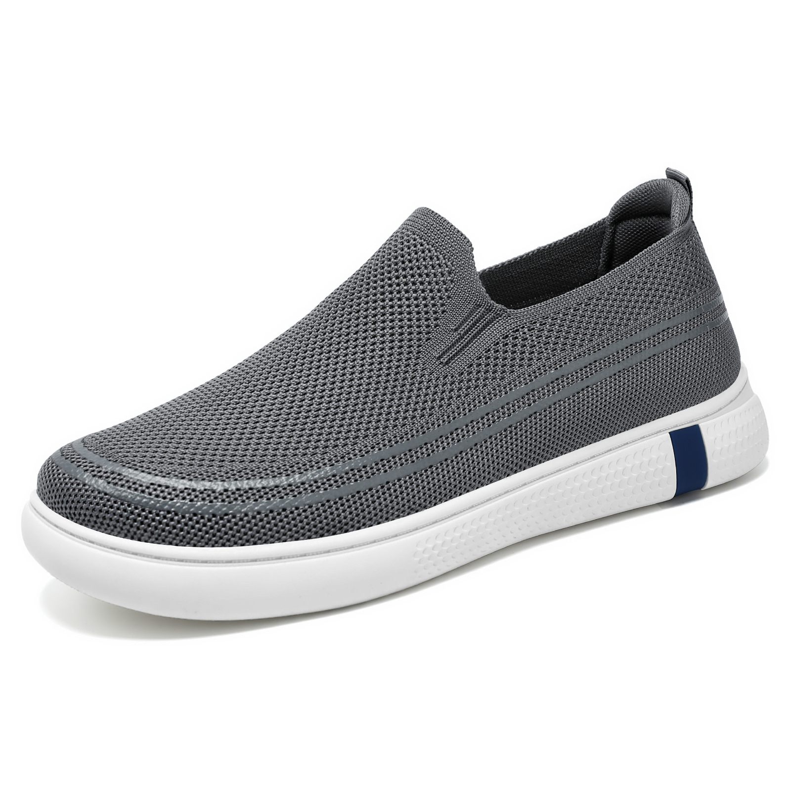 This is a new autumn collection of breathable single-foot shoes made of flying fabric for men. It's a casual and comfortable Korean-style men's shoe Item Picture