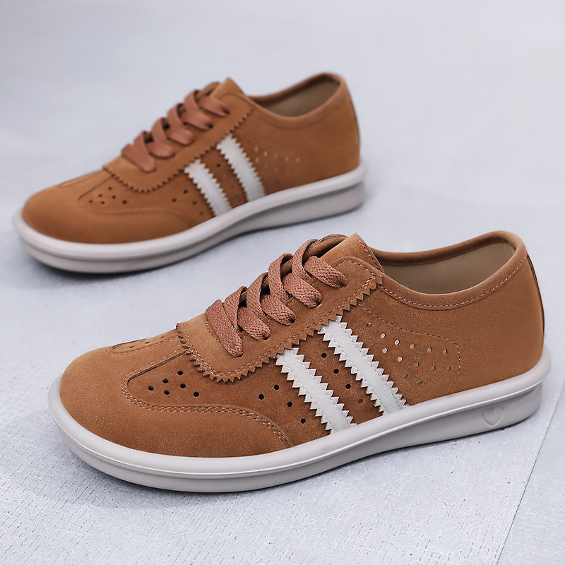 This is a new autumn collection of women's shoes, featuring a breathable and retro style with lace-up, casual and versatile fashion. It has a soft sole and is comfortable details Picture