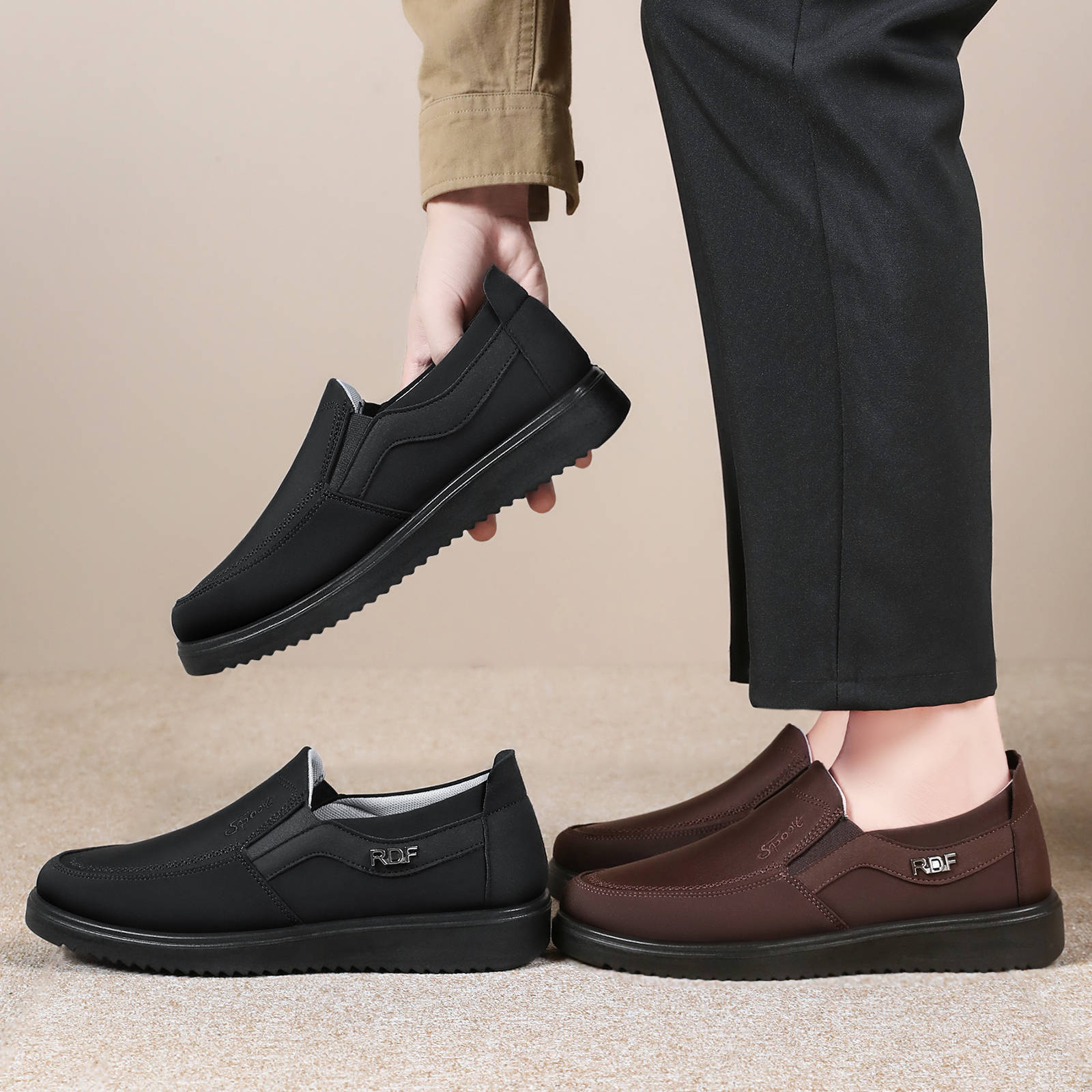 New men's shoes for autumn are versatile. Comfortable soft-soled old Beijing cloth shoes are available for cross-border delivery Application Scenario