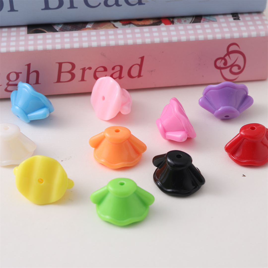 Chen Ming's 16mm solid color dress, beaded diy car pendant, bracelet, mobile phone chain, hair tie, hair accessory and accessory materials details Picture