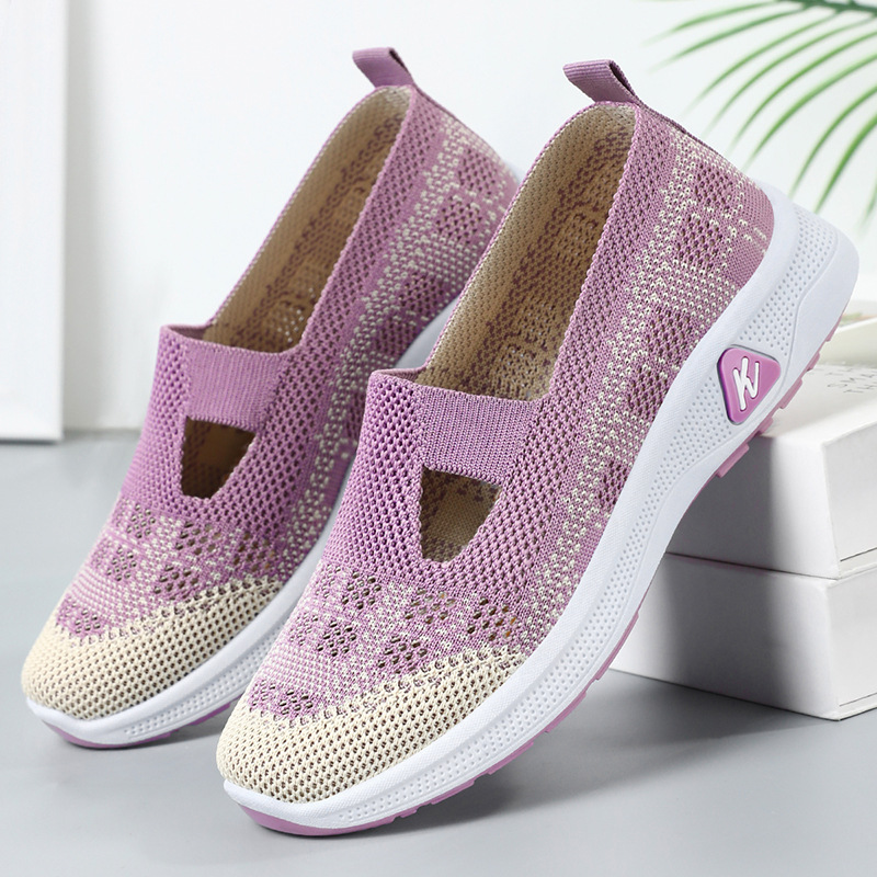 Custom-made women's shoes by Xiaodan are breathable and comfortable. They are old Beijing cloth shoes. One step on temu cross-border wholesale mom shoes details Picture