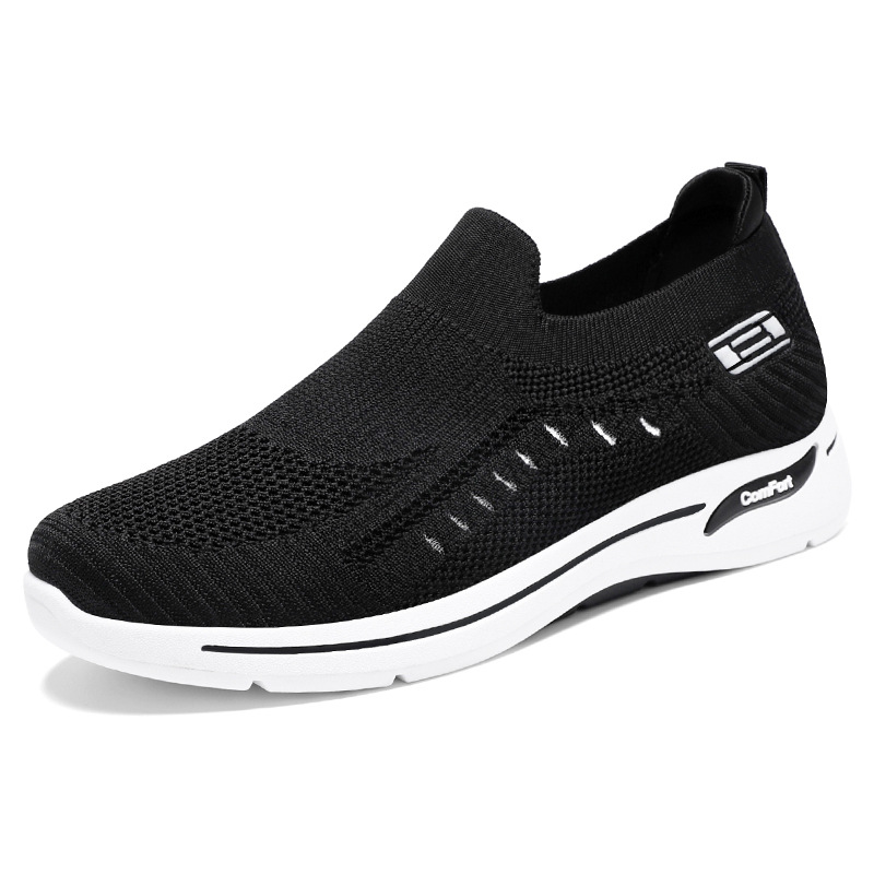 Men's shoes with breathable mesh, casual soft soles, single shoes, autumn men's cloth shoes, cross-border wholesale shoes, dad shoes Item Picture
