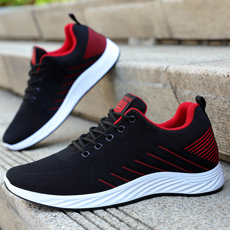 Men's Shoes 2025 New foreign trade men's shoes breathable, casual and lightweight running shoes Korean style fashionable and trendy sports shoes for men details Picture