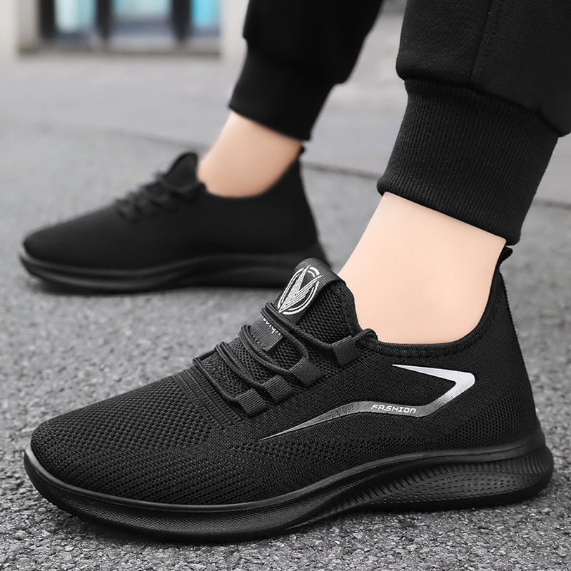 Direct sales and wholesale of breathable and casual men's sports shoes for summer, including fiber-woven soft-soled shoes for men Specification drawing