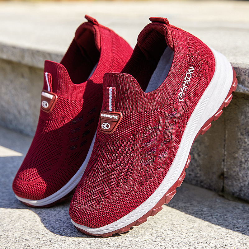 Healthy walking shoes 2025 Autumn new style export women's shoes wholesale breathable one-foot soft-soled shoes for middle-aged and elderly mothers Specification drawing