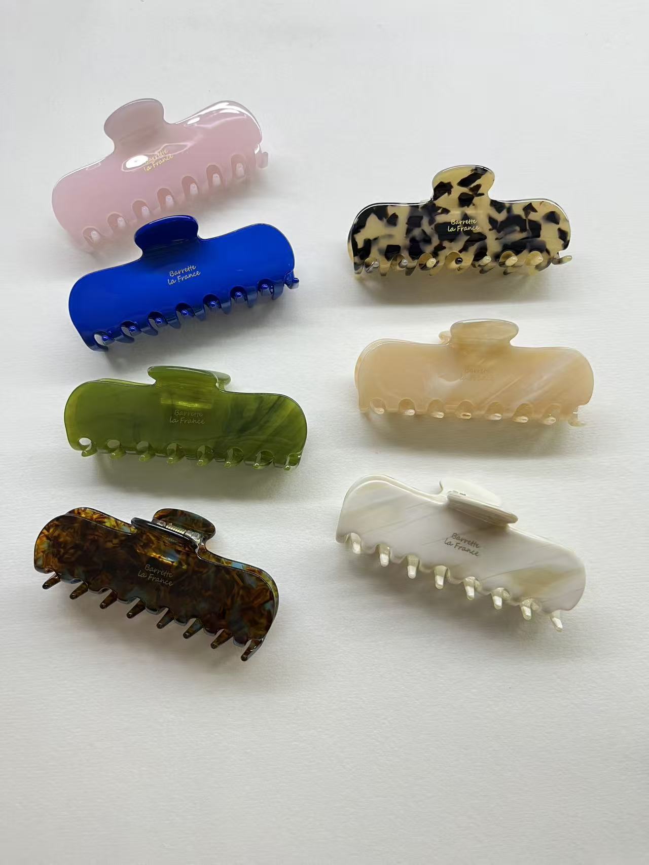 简约风醋酸方形抓夹环保鲨鱼夹批发