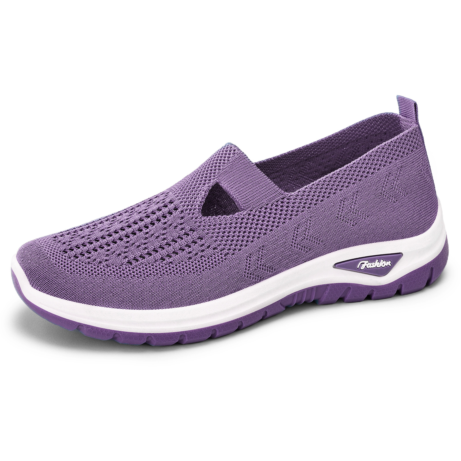 Women's autumn breathable and comfortable single shoes, cross-border middle-aged and elderly mothers' shoes, soft-soled and not tiring to the feet, casual mesh shoes Item Picture