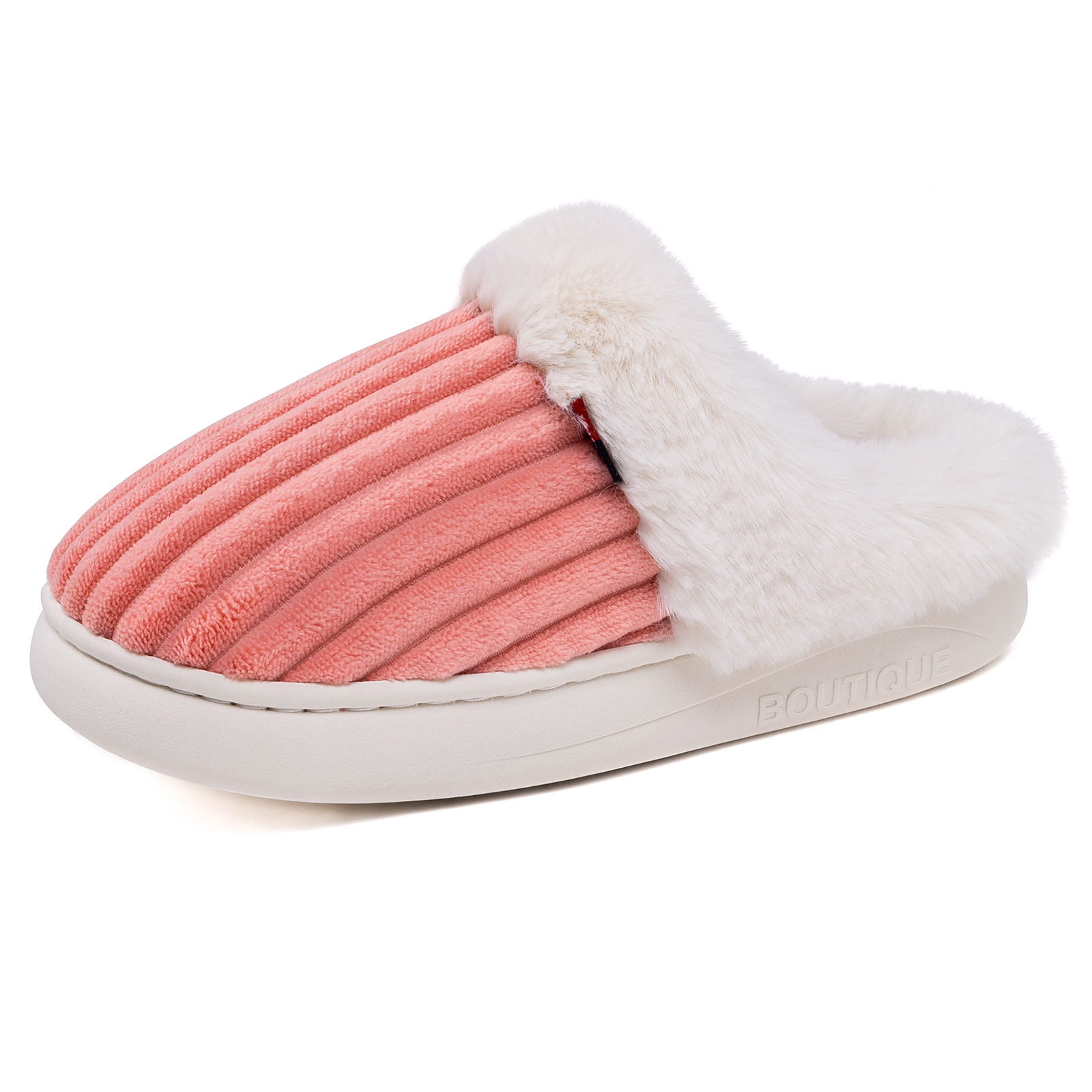 New winter women's shoes, warm thick-soled slippers, home flip-flops, versatile women's casual home slippers, women's distribution Item Picture