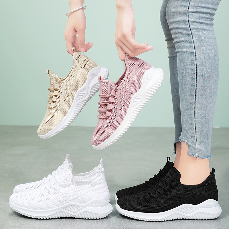 New and versatile women's shoes for export, breathable mesh shoes, soft-soled, comfortable mom shoes, casual sports shoes, consignment Specification drawing