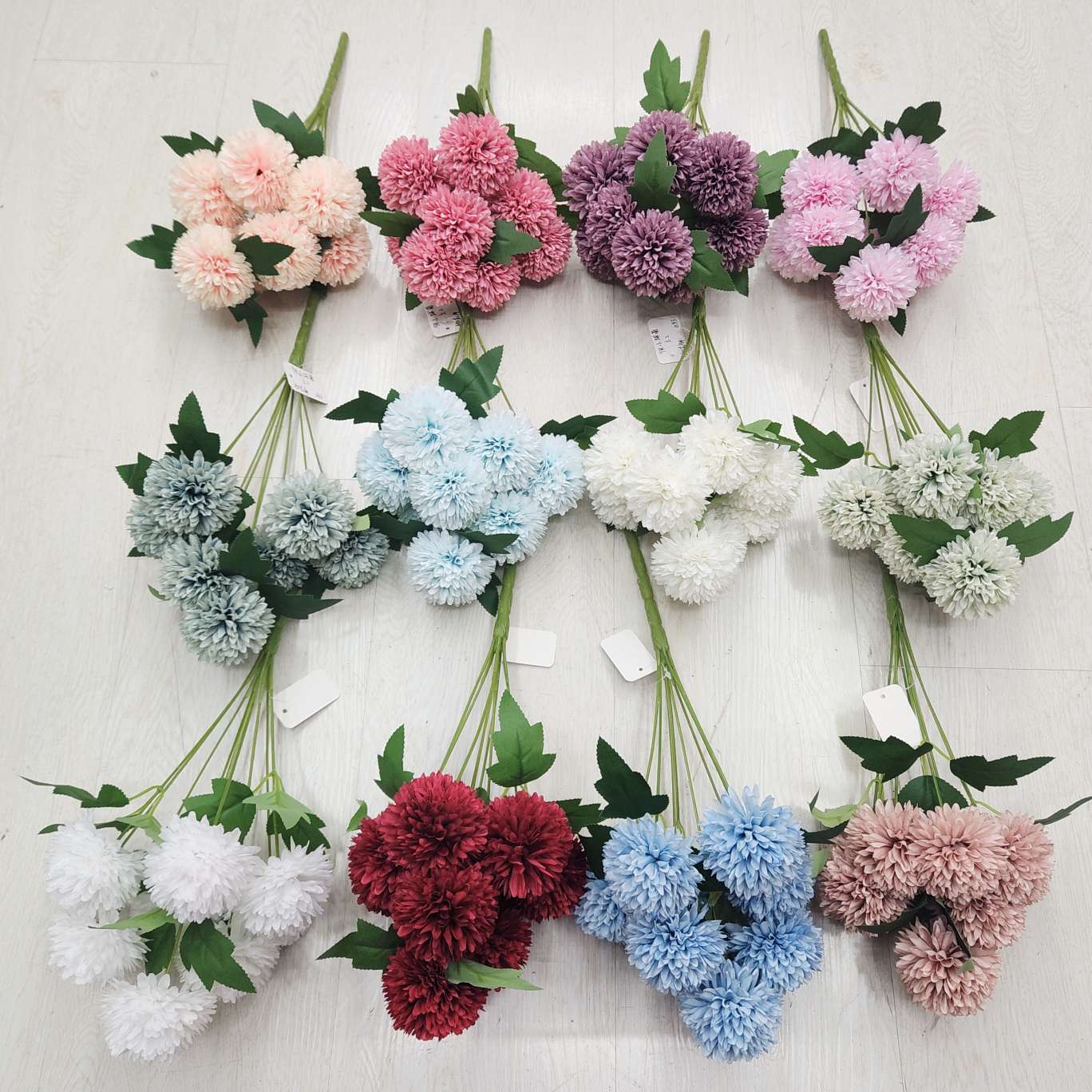 9头小葱菊办公仿真园艺玫瑰花杆花束