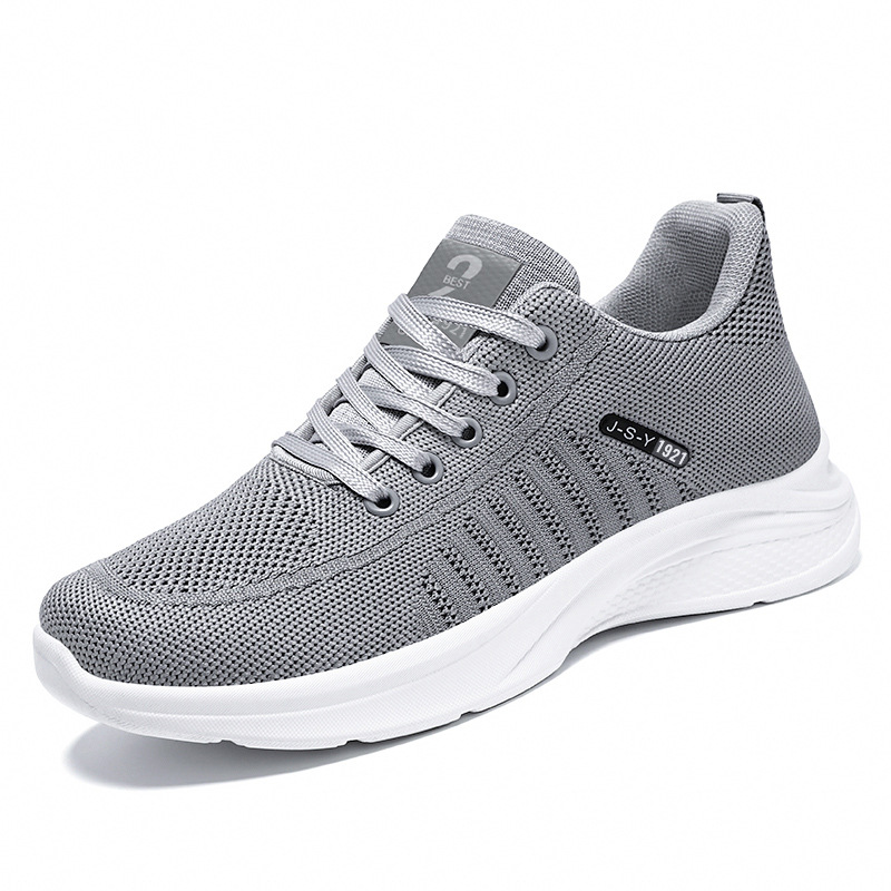 Men's autumn new style Feizhu mesh breathable single shoes factory direct sales soft-soled comfortable casual shoes men's shoes sports shoes Item Picture