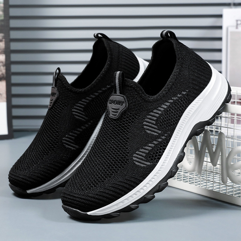 Men's autumn new men's shoes wholesale breathable one-step walking shoes for middle-aged and elderly couples, casual sports shoes details Picture