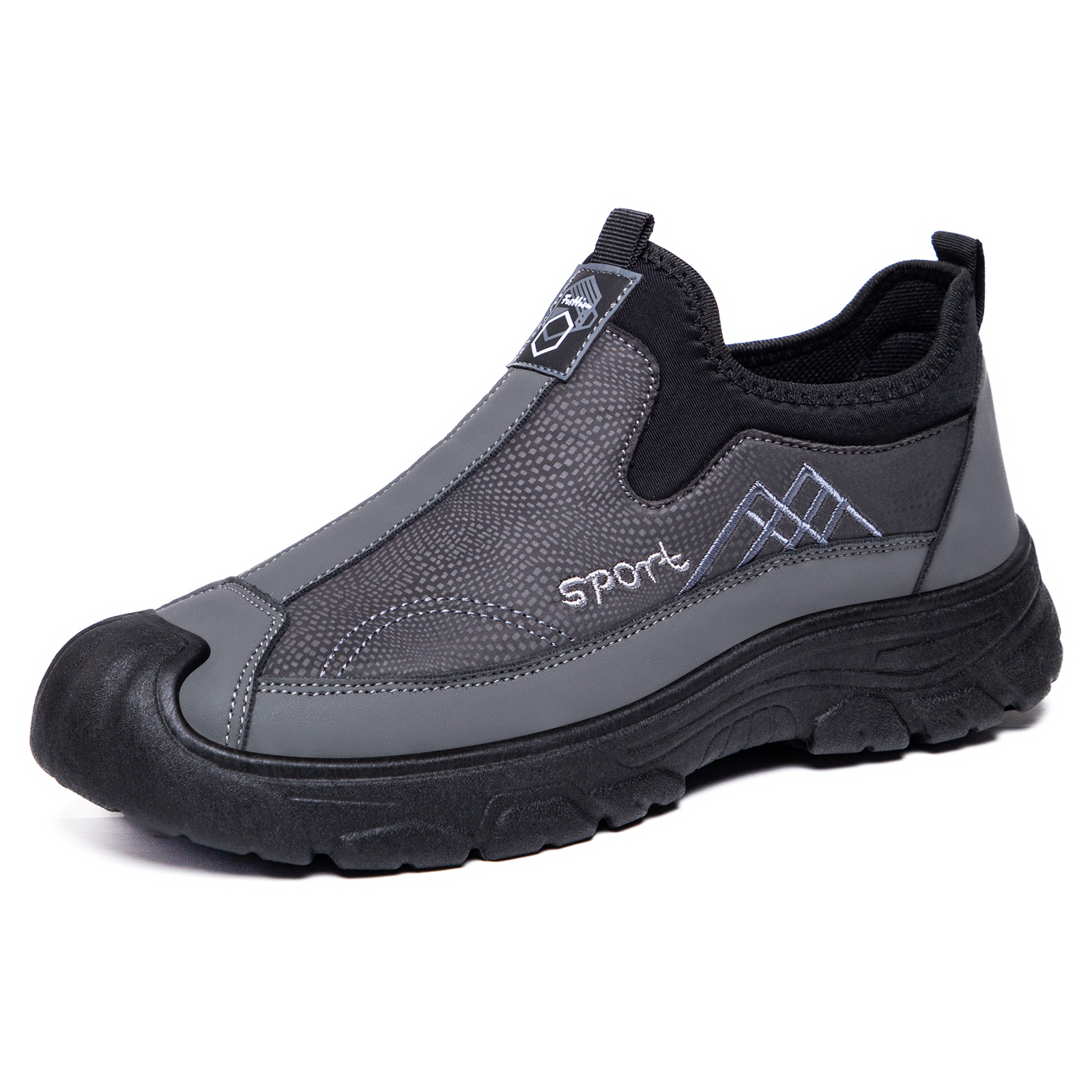 New men's shoes for autumn, versatile casual single shoes, soft soles, comfortable dad shoes, factory direct sales, one-step cloth shoes Item Picture