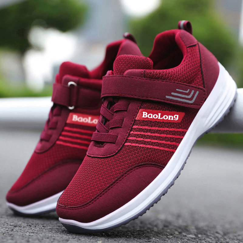 The 2025 new style of fitness walking shoes for middle-aged and elderly people: anti-slip soft-soled casual mom shoes, breathable couple sports shoes for the elderly details Picture
