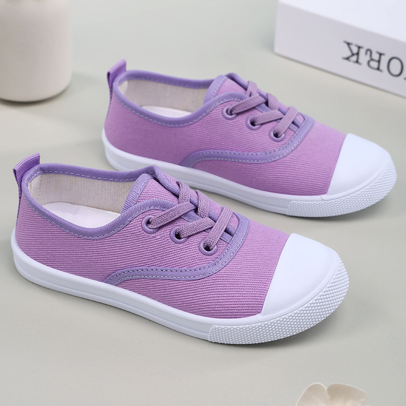 New versatile canvas shoes for children, fashionable children's shoes for kids, casual shoes for boys with cookie soles, 1-6 years old details Picture
