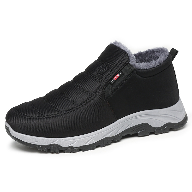 Customized cotton shoes, women's winter shoes, women's export couple walking shoes, fleece and thickened, unisex snow boots for women Item Picture