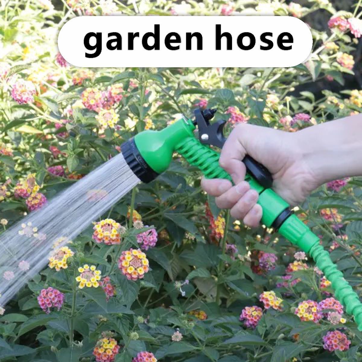 Cross-border exclusive garden Magic telescopic water pipe set, household high-pressure car wash water gun, watering and gardening water pipe Item Picture
