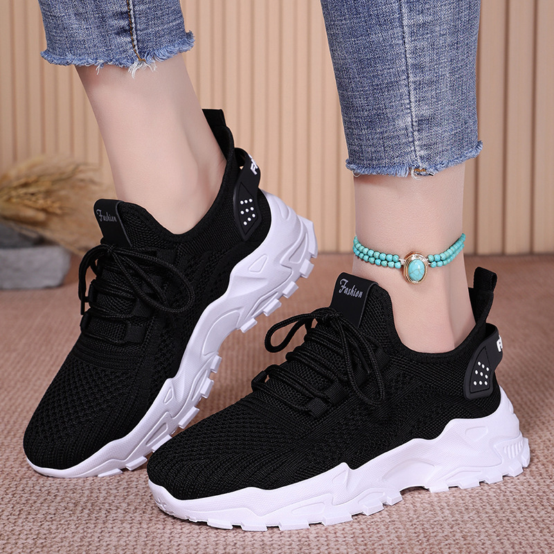 Autumn fashion women's shoes processing and customization, mesh breathable thick-soled retro Forrest Gump shoes, Korean version sports shoes Application Scenario