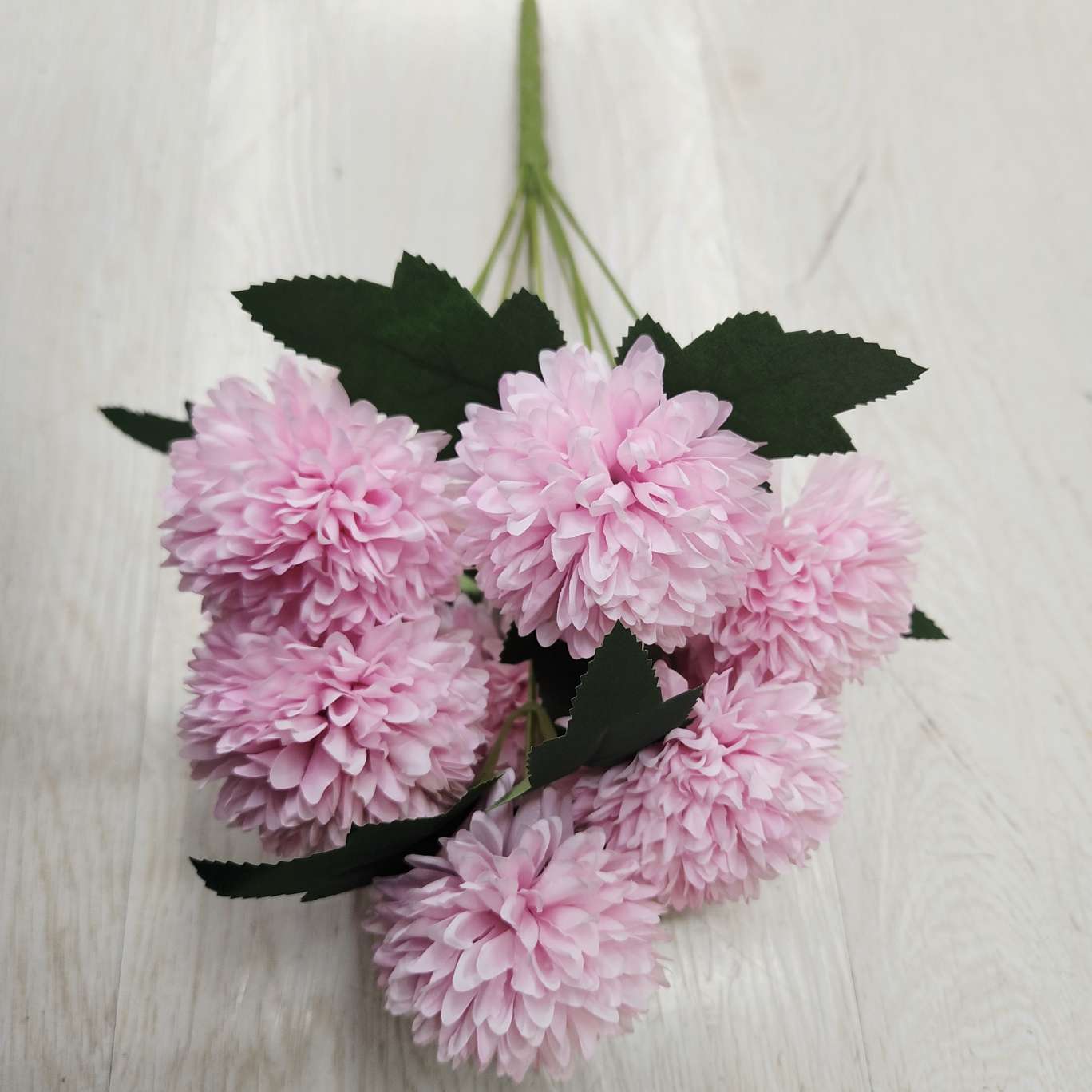 9头小葱菊办公仿真园艺玫瑰花杆花束详情图5