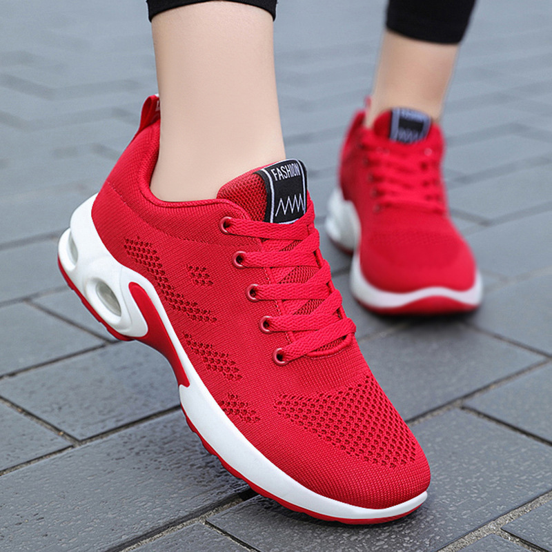 New air-cushioned shoes for women, Korean version, fashionable and trendy, foreign trade women's shoes, soft-soled breathable sports shoes for women details Picture