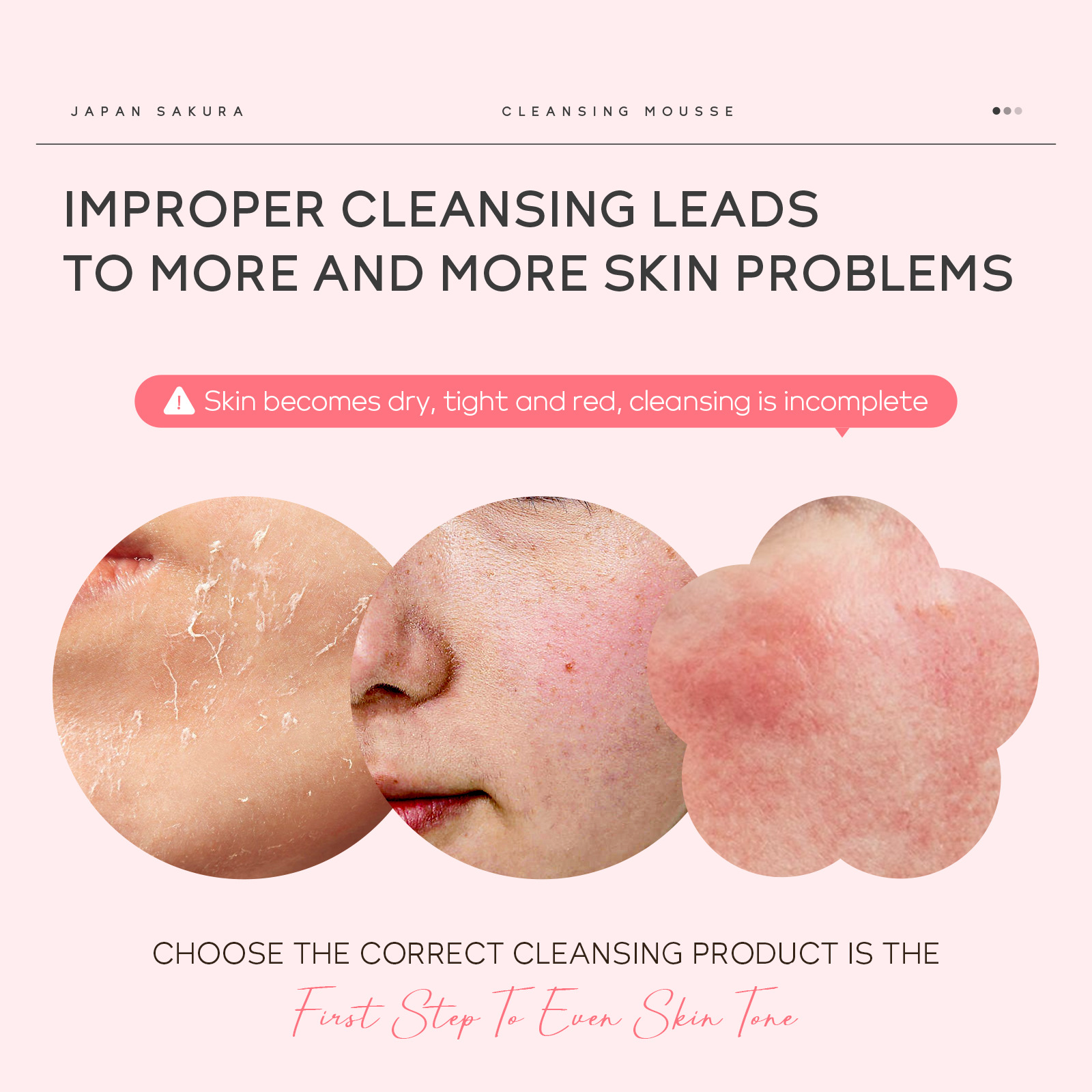 Cross-border Laiko Sakura Nicotinamide Malay Series Cleansing Mousse 100ml, fully English packaging for export, in stock Specification drawing