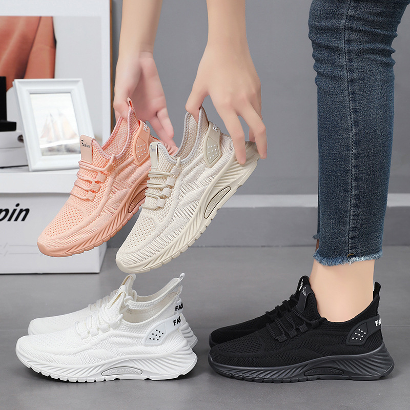 Wholesale and consignment of new autumn fashion casual running shoes for women, cross-border trendy Feizhi women's shoes, sports single shoes Specification drawing