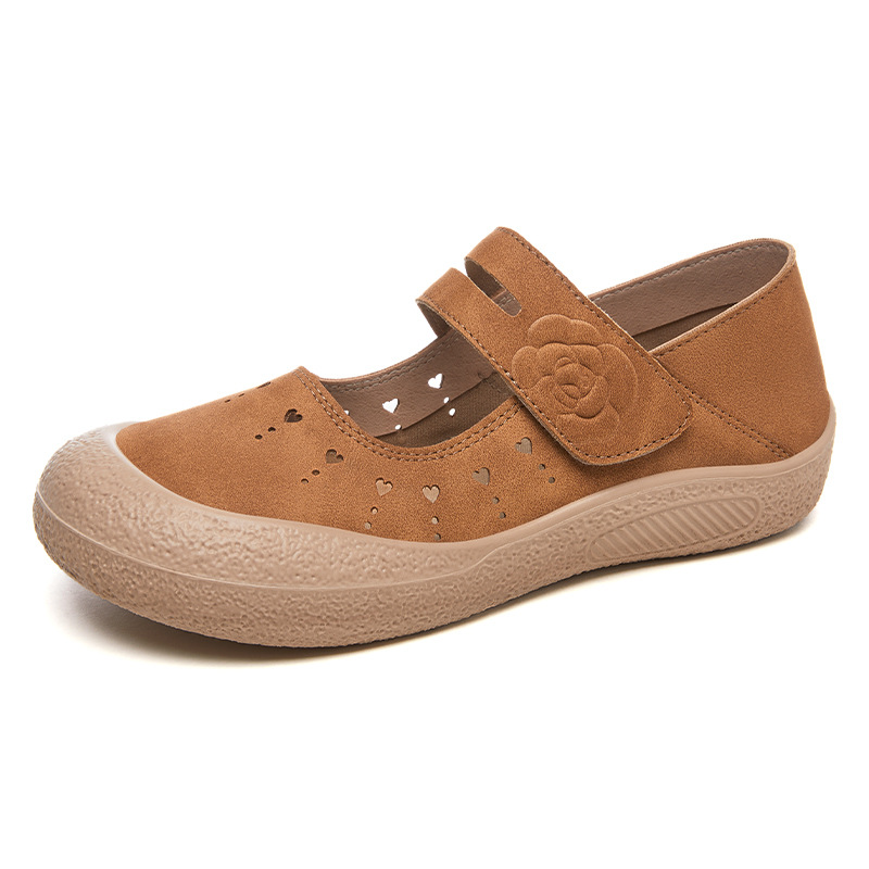 New versatile and casual clogs for women, shallow Velcro sandals, breathable and non-smelly, soft-soled shoes for mom Item Picture