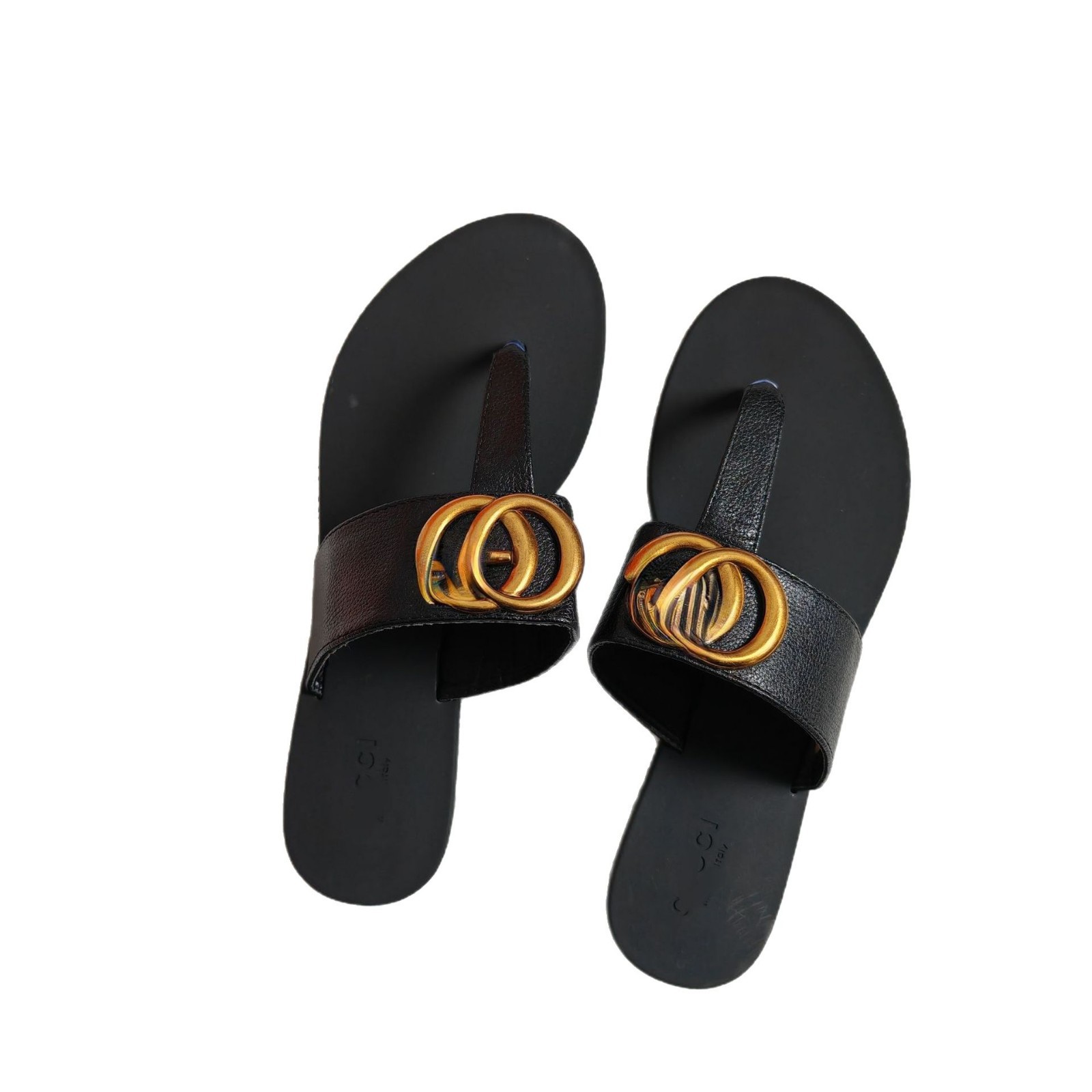 Wholesale of popular cross-border European and American G-buckle hardware herringbone-shaped sandals and fashionable flat sandals from the manufacturer Item Picture