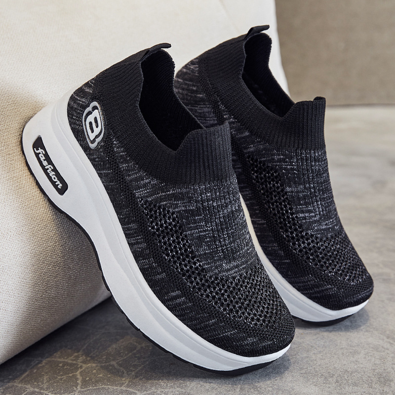 Women's shoes 2025 Autumn New Export women's shoes wholesale insole height-increasing shoes breathable thick-soled sports shoes for women details Picture