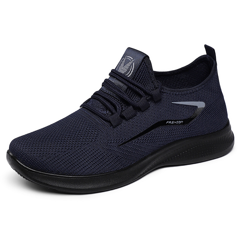 New men's shoes that are versatile, breathable and casual. Factory direct sales of Fei-woven soft-soled non-smelly walking shoes Item Picture