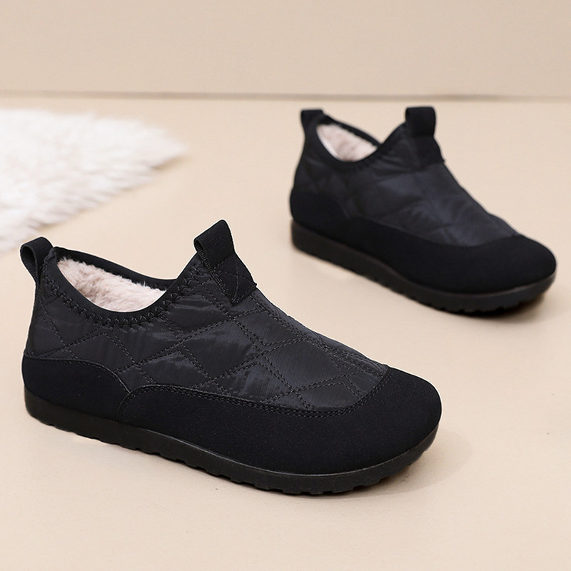 New winter fleece and thickened snow boots for women, cross-border consignment, casual, warm and anti-slip cotton shoes for mothers Specification drawing
