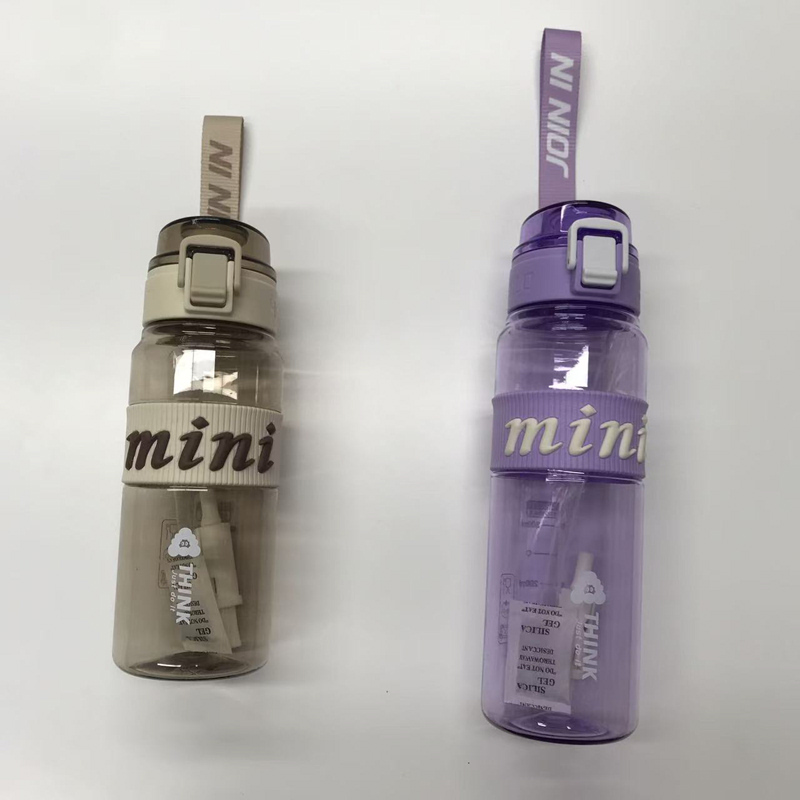「mini撞色吸管水杯 便携防漏高颜值随手杯 多色简约学生通勤饮水杯」详情4