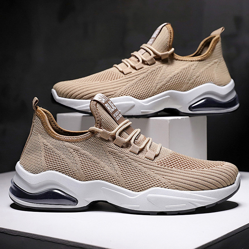 Shoe Man 2025 New Trendy shoes, one-piece replacement, soft-soled running shoes, Feizhi air-cushioned men's shoes, casual sports shoes for men details Picture