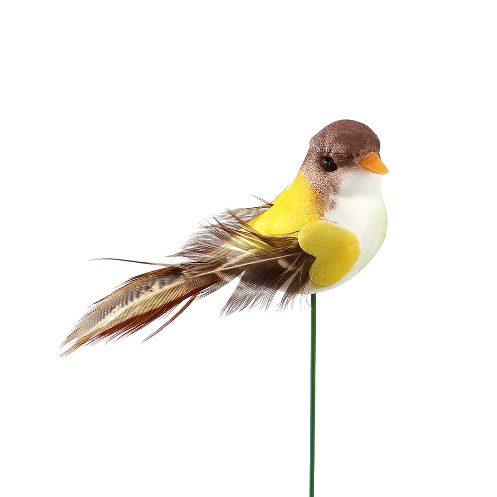 Outdoor feather bird garden plug-in garden flower bed decorative handicrafts Specification image
