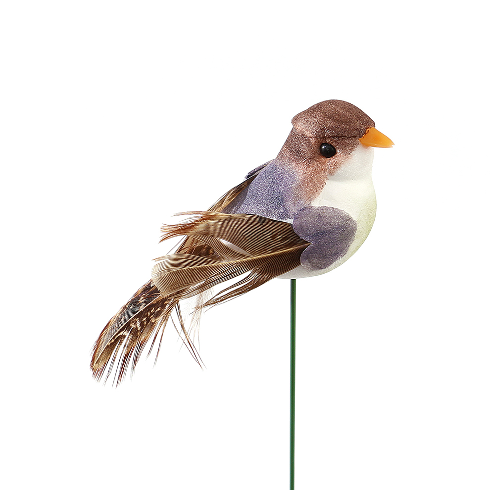 Outdoor feather bird garden plug-in garden flower bed decorative handicrafts Application Scenario