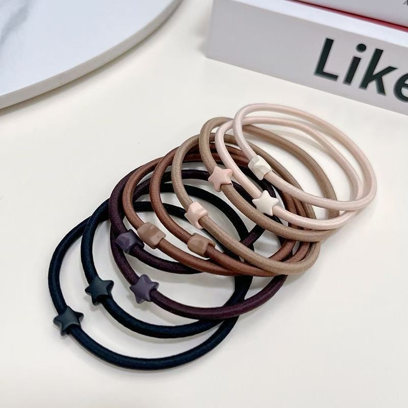 Fashionable hair accessories, hair combs, hair bands, headbands, striped hair ties, a variety of styles to choose from, versatile hair accessories, hair strings, rubber bands, basic hair ties detail image 2