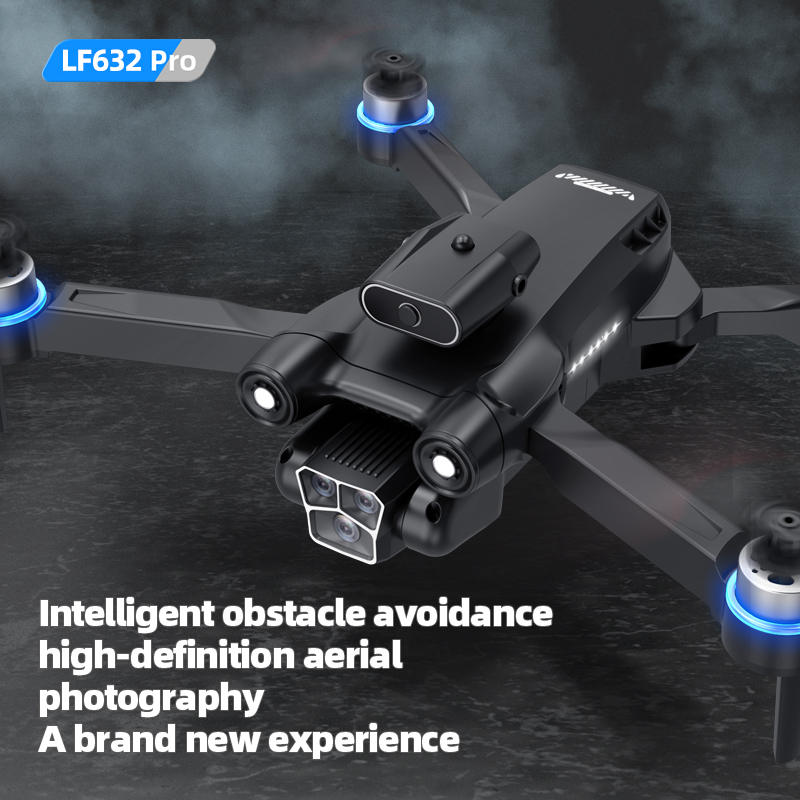 FOOZAC high-definition drone with altitude holding mode, WiFi FPV (dual-lens with dual-lens switching function), remote control adjustment function for lenses, and obstacle avoidance on all four sides Specification image