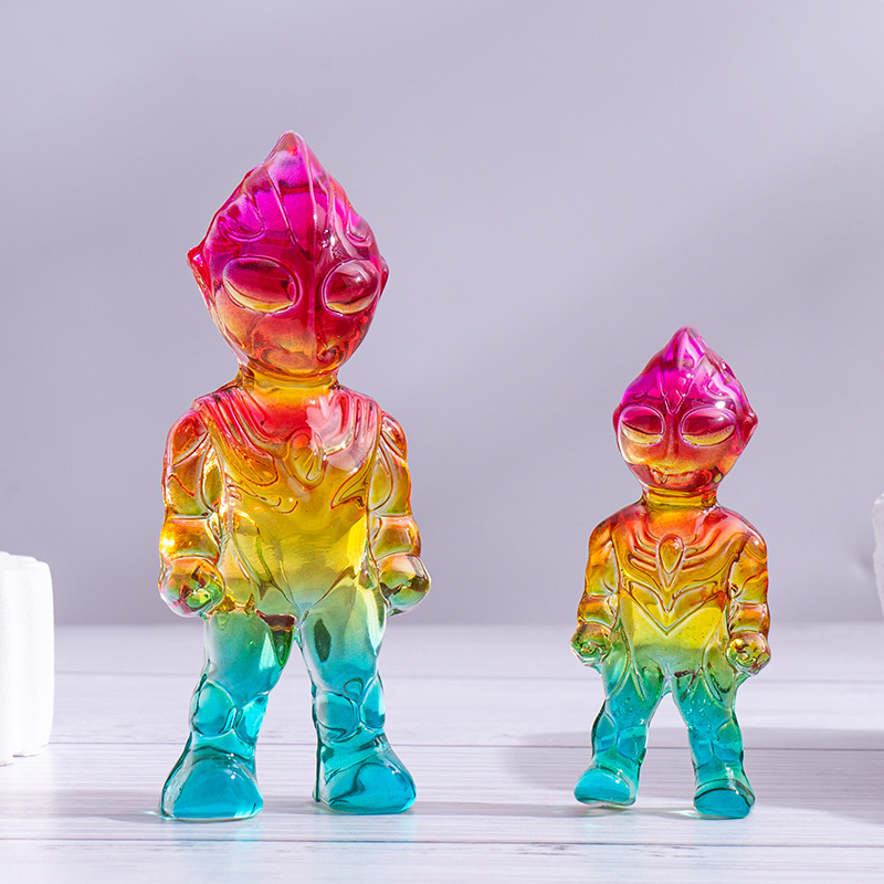 爆款水晶奥特曼模型，小朋友大男孩礼品炫酷玩具手玩摆件工艺品详情图2